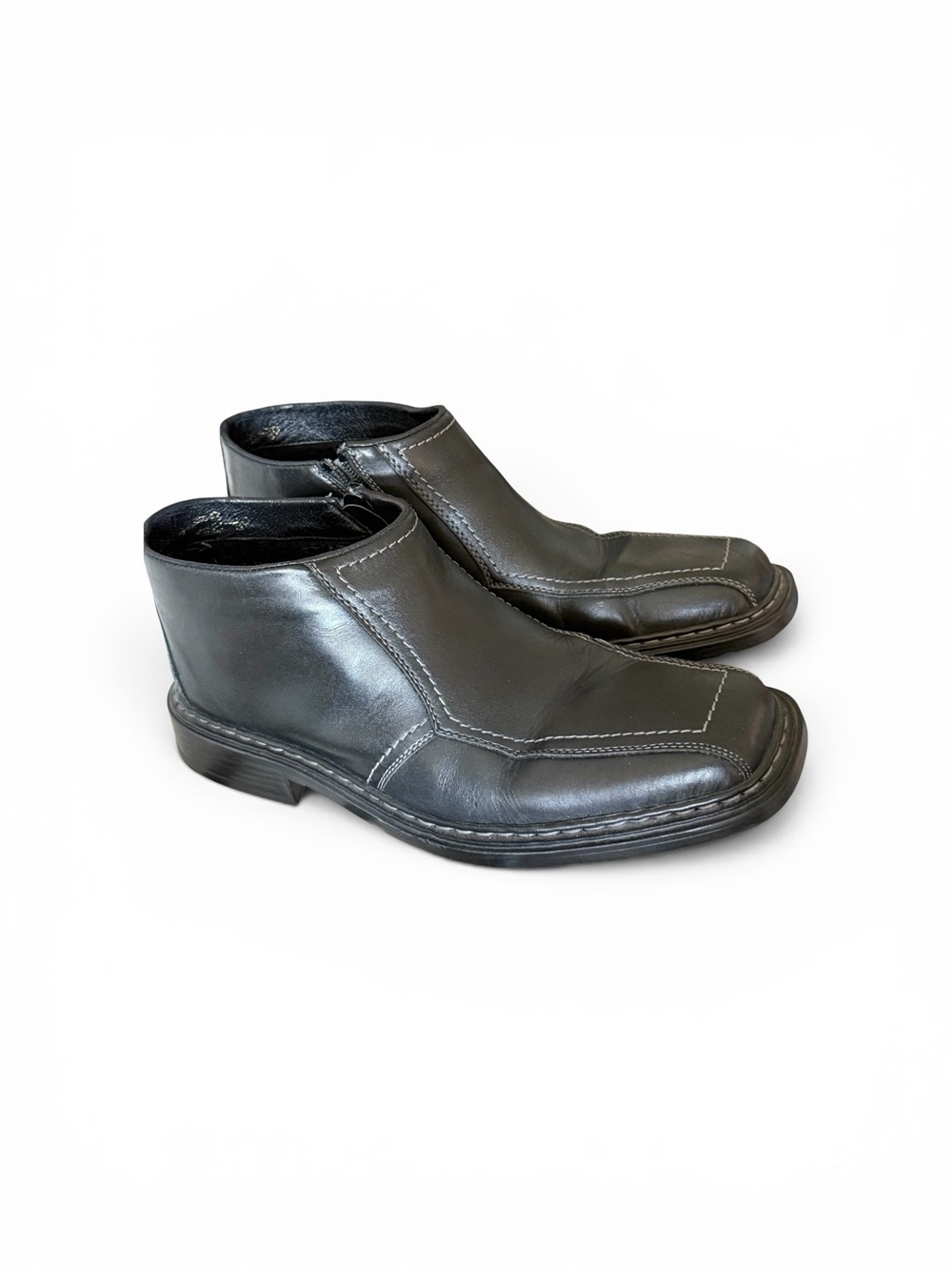 Men's Black Rieker Leather Ankle Boots